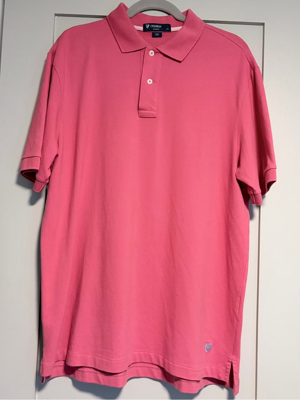 Cremieux Classics Men's Coral Polo Shirt Short Sleeve Classic Fit Large